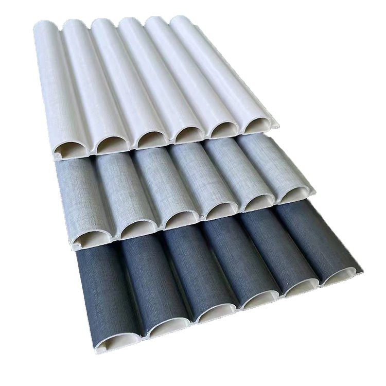 לוח קיר WPC עיצוב חצי עיגול